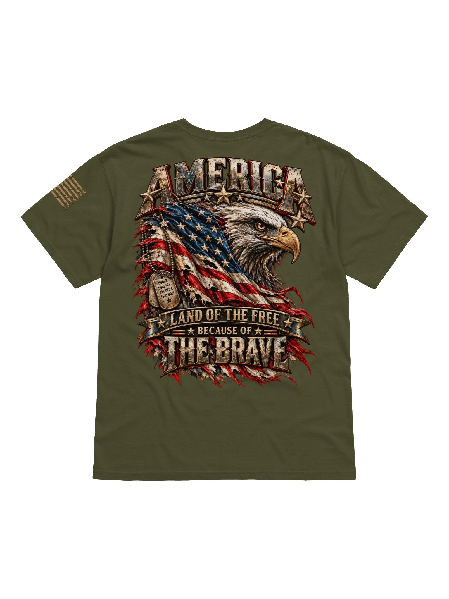 Men’s Land of the Free Eagle T-Shirt product image (48)