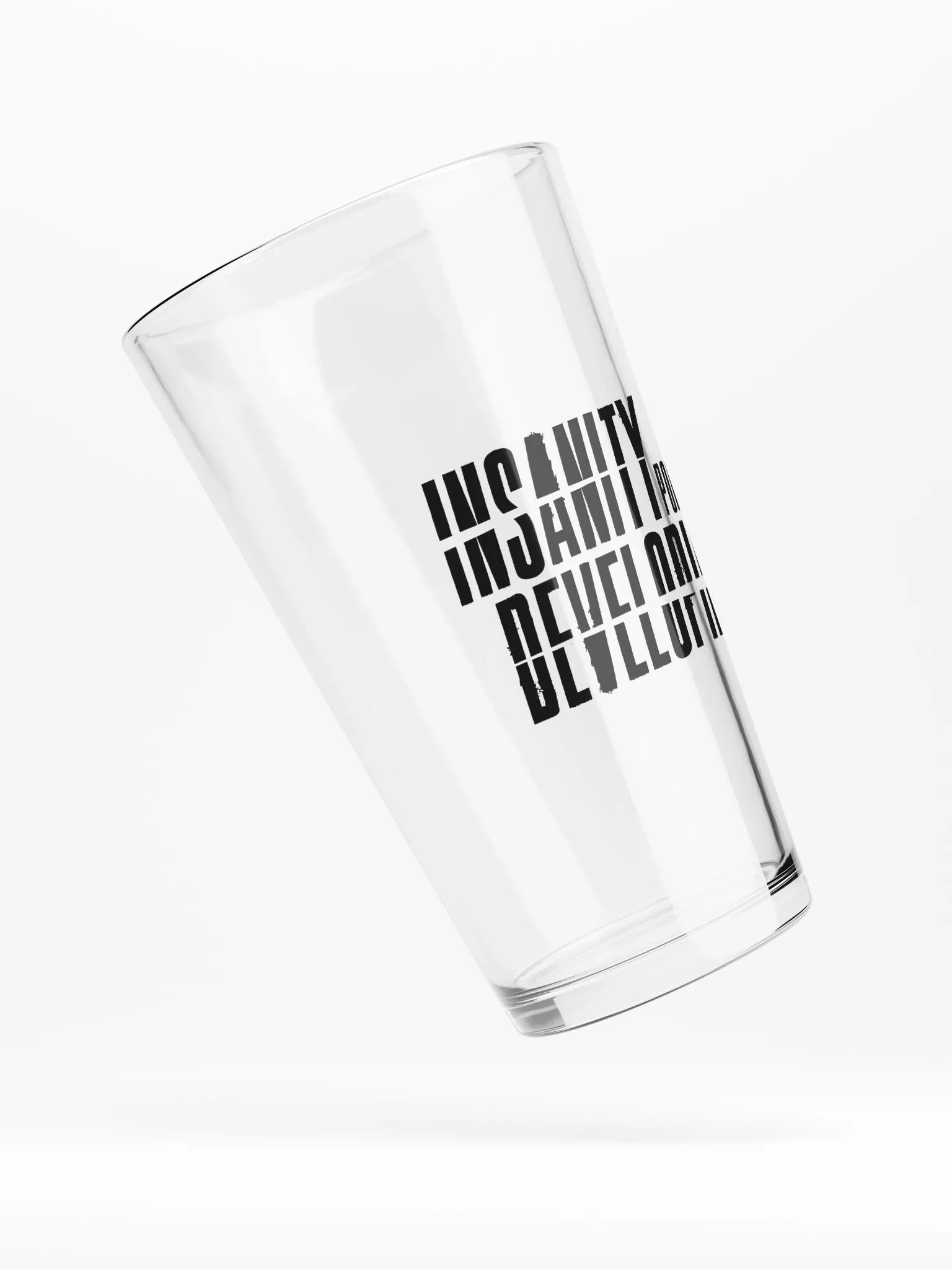 Shaker Pint Glass — Black Logo product image (5)