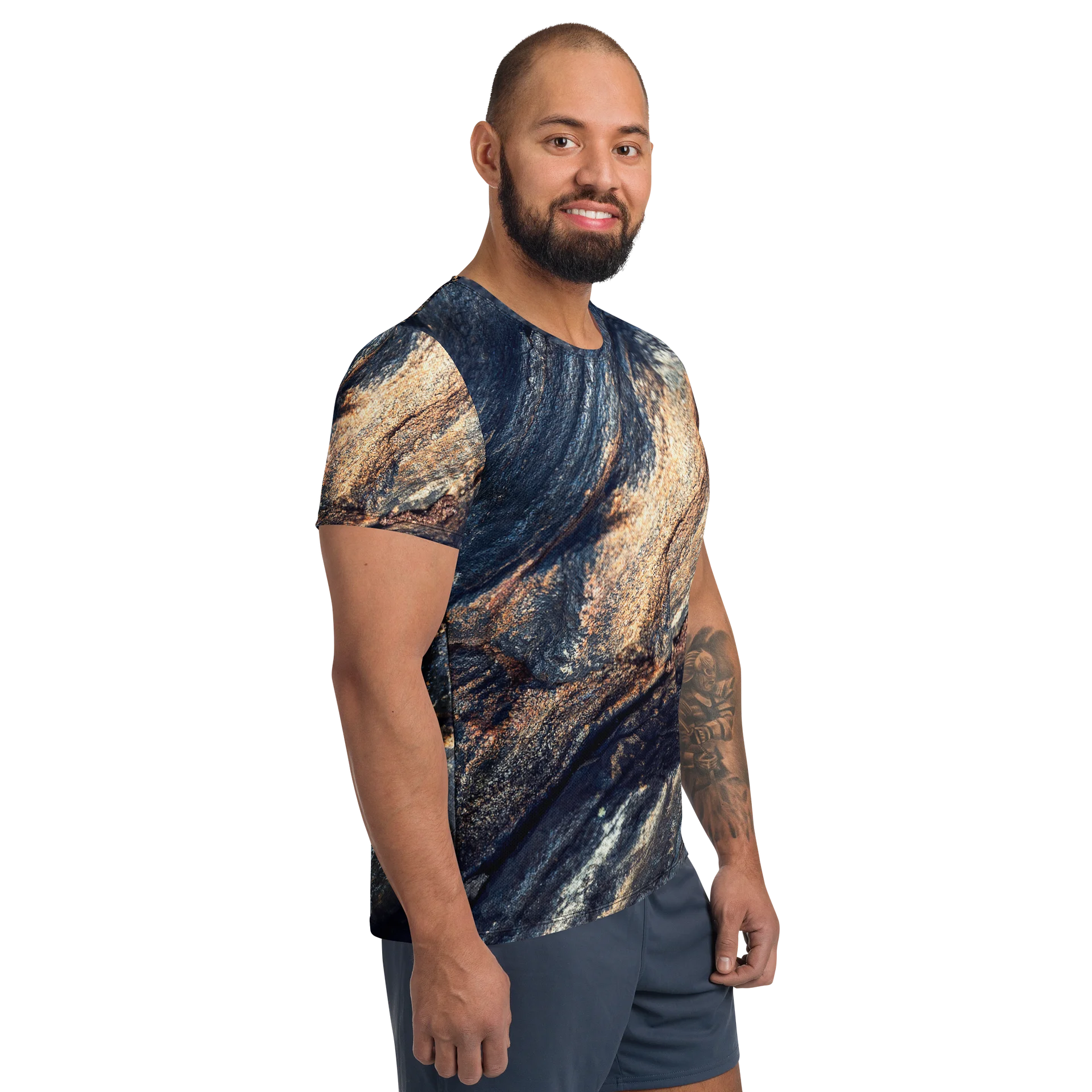 Obsidian Vein All-Over Print Athletic T-Shirt product image (4)