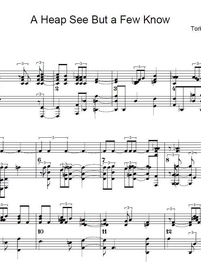 A Heap See, But A Few Know - Piano sheet music product image (1)