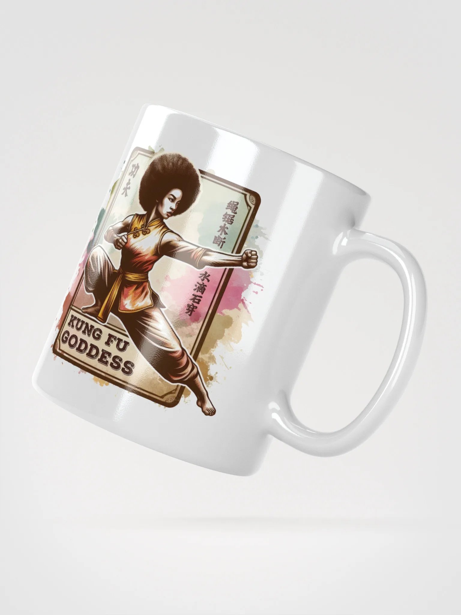 Kung Fu Woman Ceramic Mug product image (2)