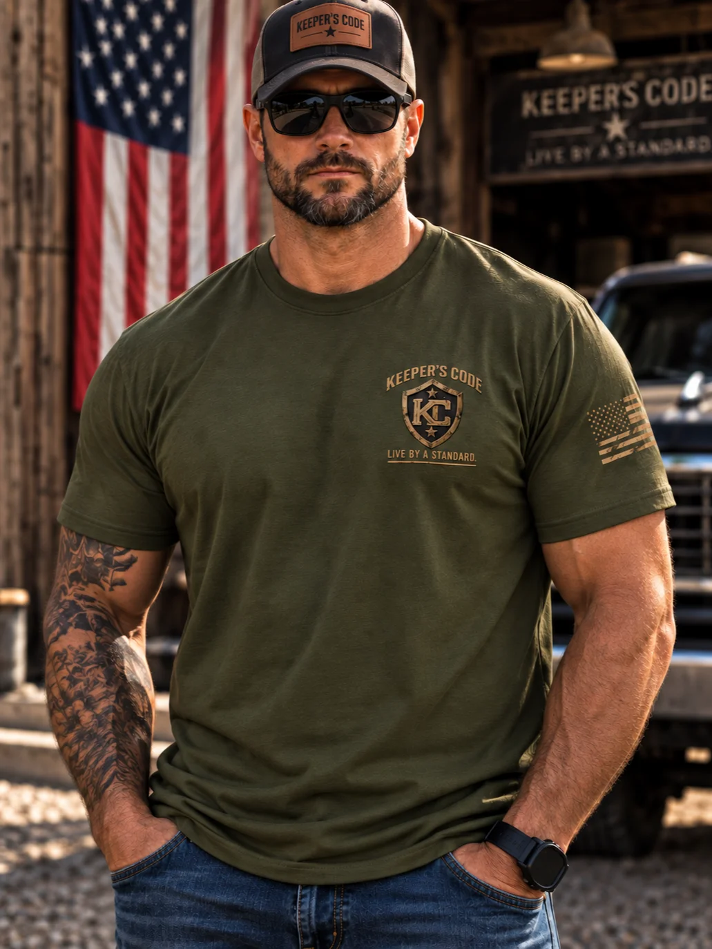 Men’s Land of the Free Eagle T-Shirt product image (37)
