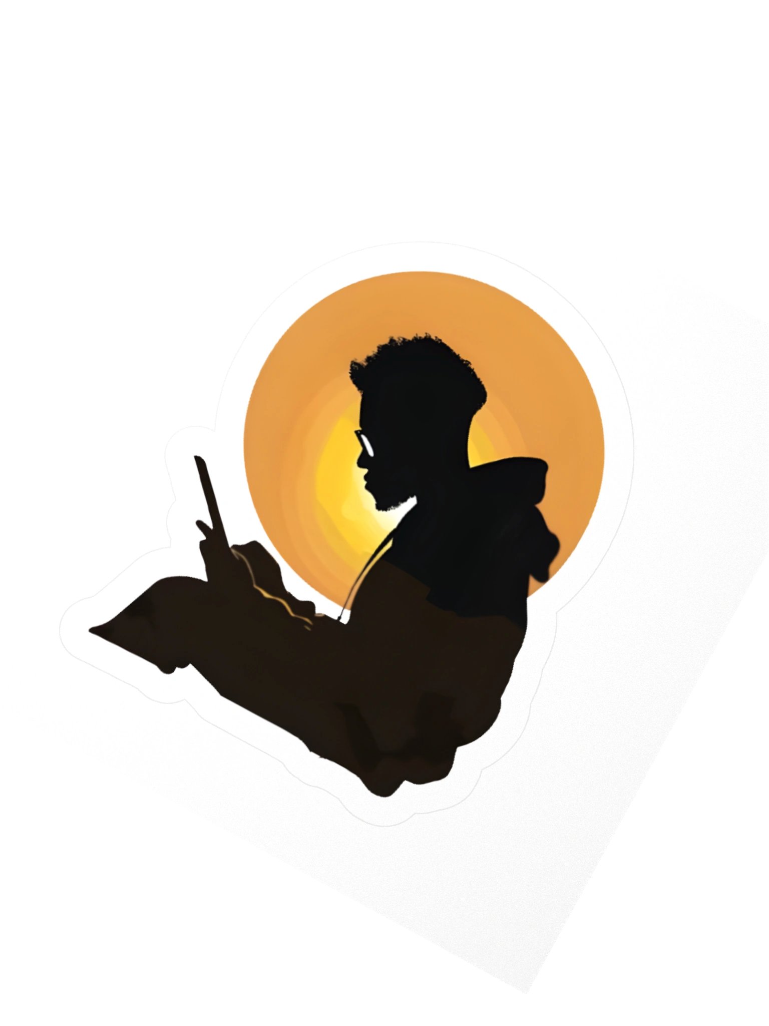 Sunlit Reader Kiss Cut Stickers product image (2)