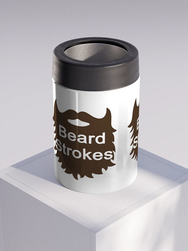 Beard Strokes Stainless Steel Koozie product image (1)