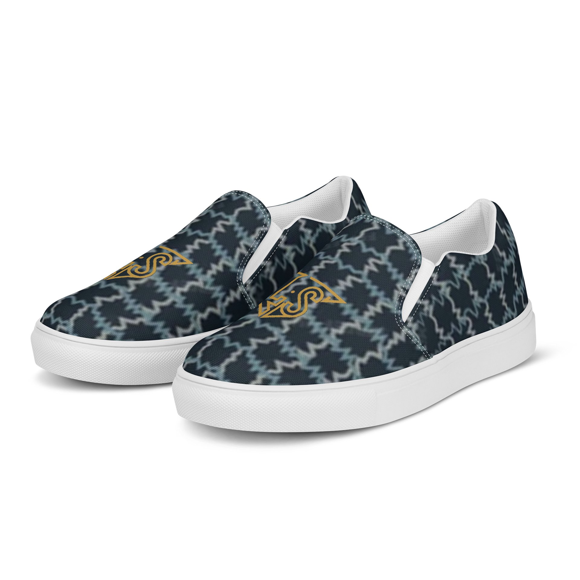 Lafate.Store Designer Slip On - Men (blue pattern) product image (3)
