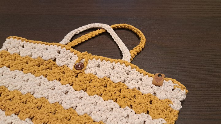 鉤針編織 PDF 圖解 — Aldi Macrame Yarn 多用途手提袋 Crochet Pattern in PDF - Multi-puropse Bag with Aldi Macrame Yarn product image (2)