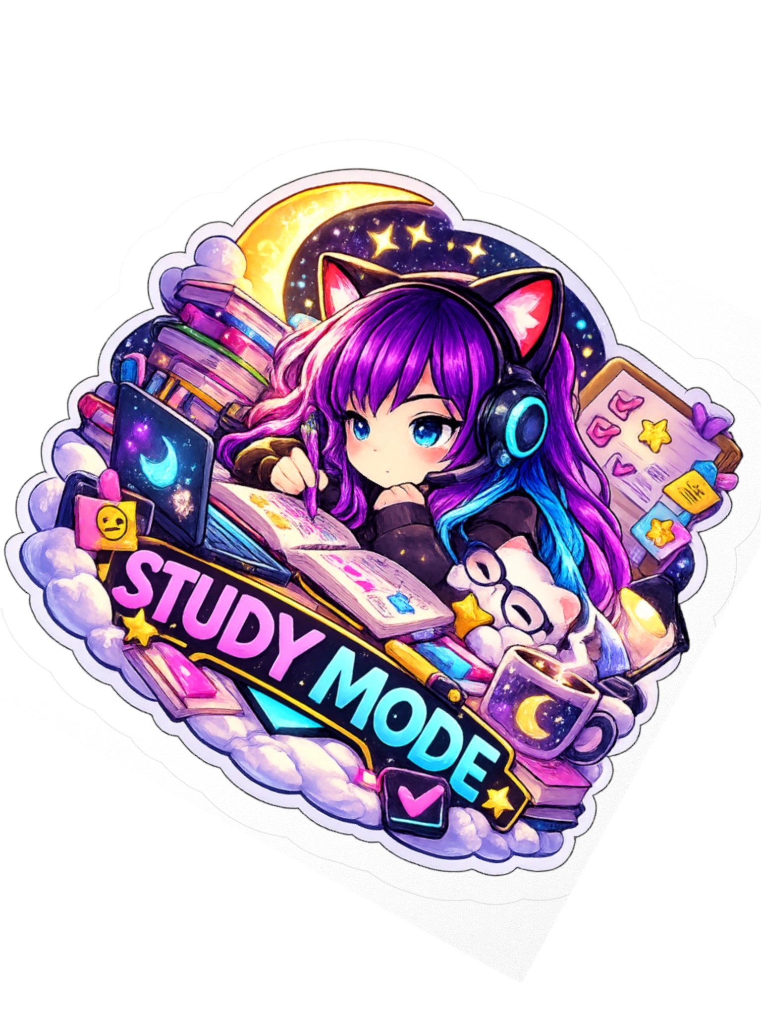 • AKC // Callie Sticker STUDY MODE | Callie Emote Badge Series product image (2)