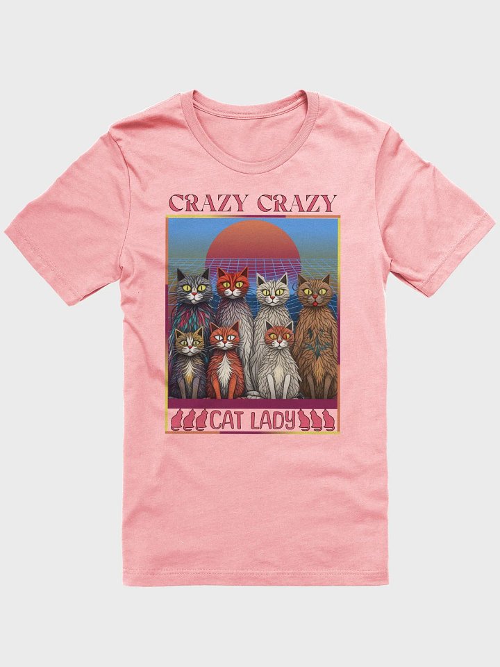 Crazy Crazy Cat Lady Retro T-Shirt product image (1)