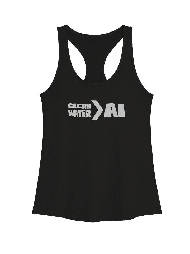 Clean Water > AI Women's Black Tank Top product image (1)