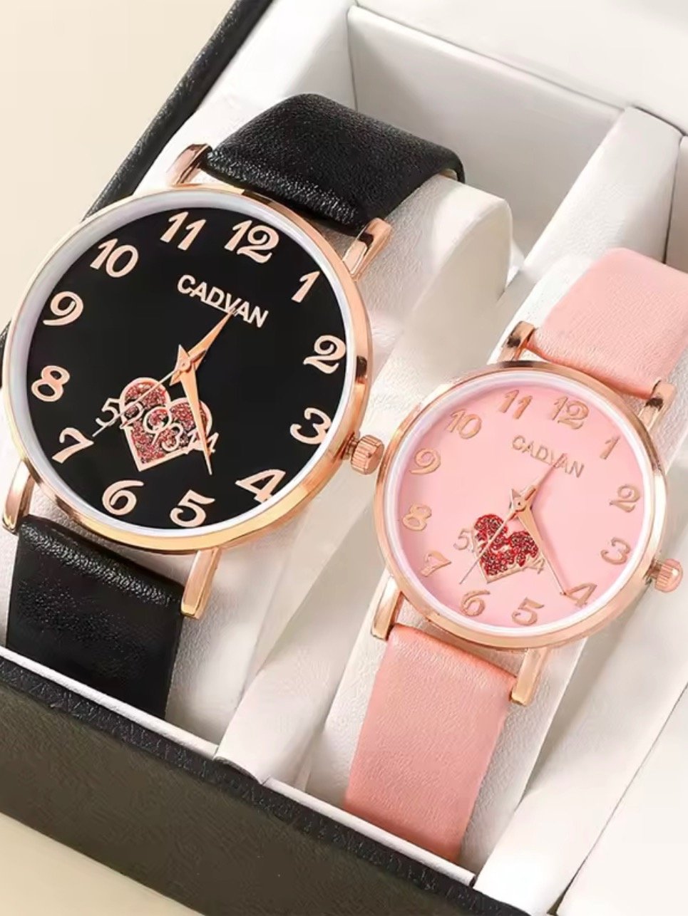 Top Luxury Brand Couple Watch For Women Men Clock Male Calendar Love Dial Quartz Wrist Watches Leather Ladies Man Watch no box included product image (1)