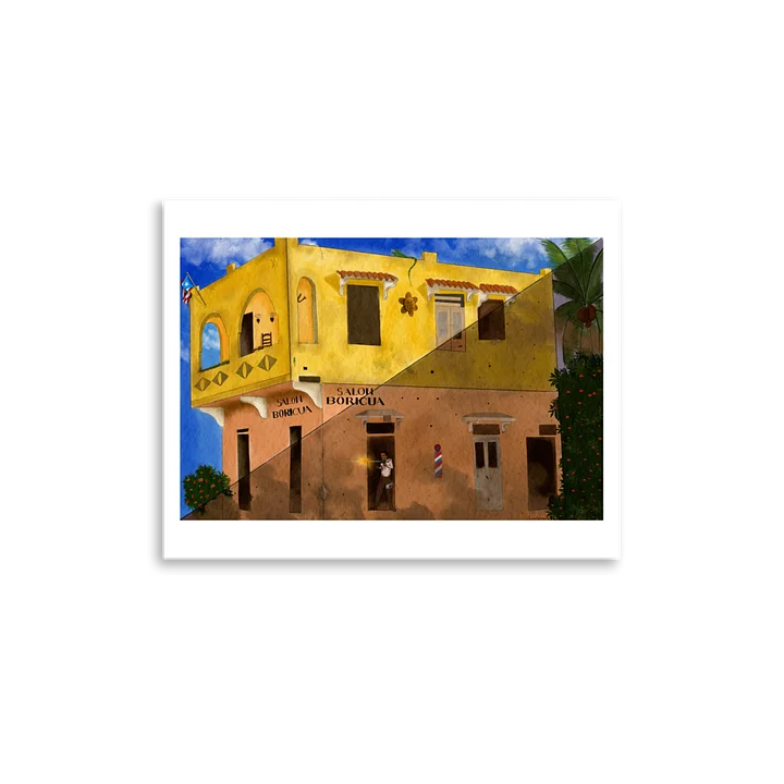 Salon Boricua Barbershop Drawing product image (2)