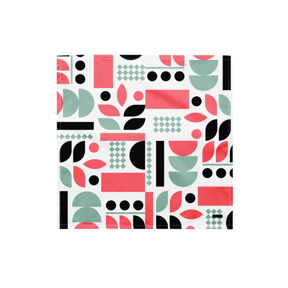 Geometric Harmony Print Bandana product image (1)