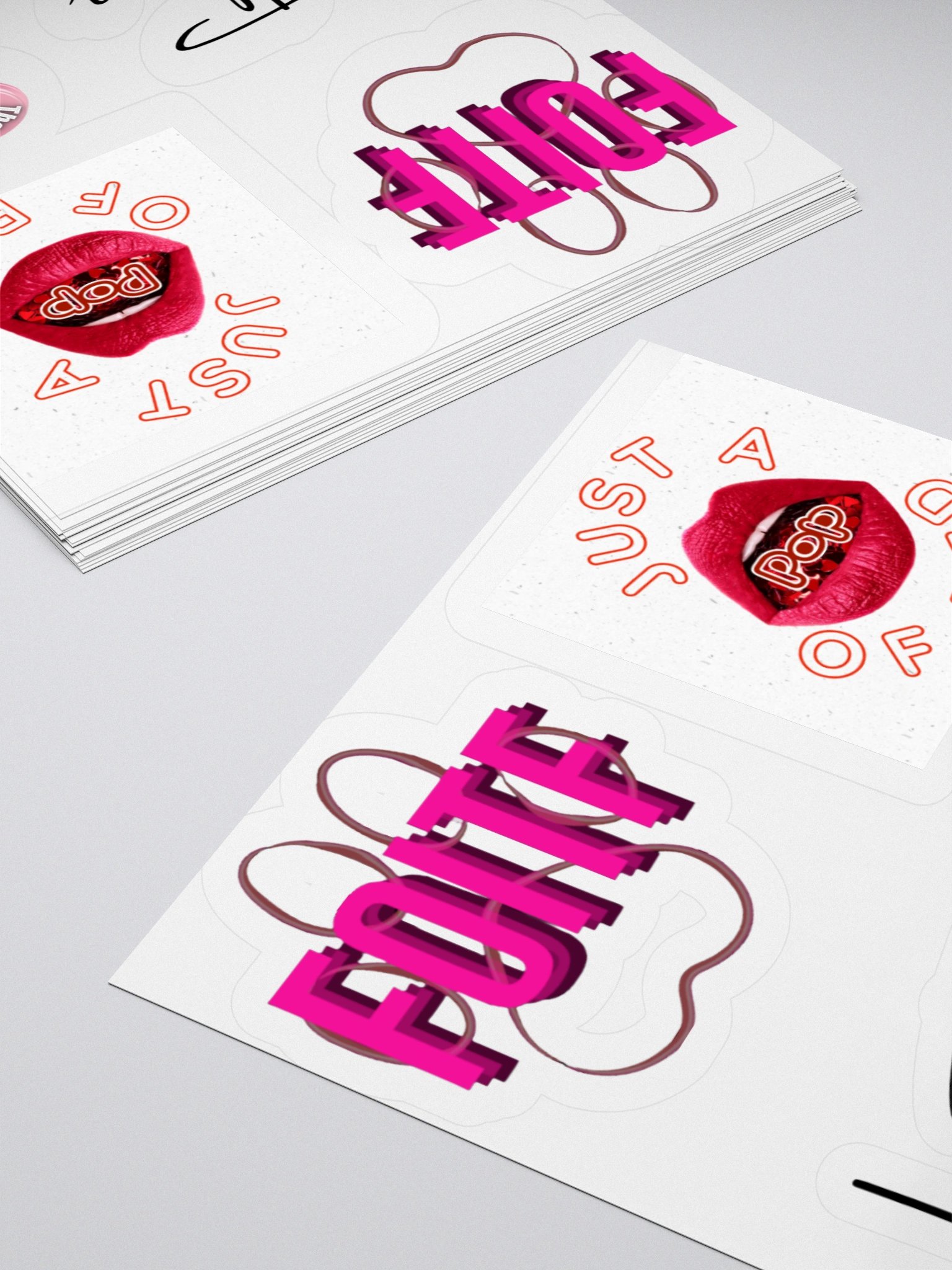 Let Them/FOITF/Red/Lid Sticker Sheet product image (16)