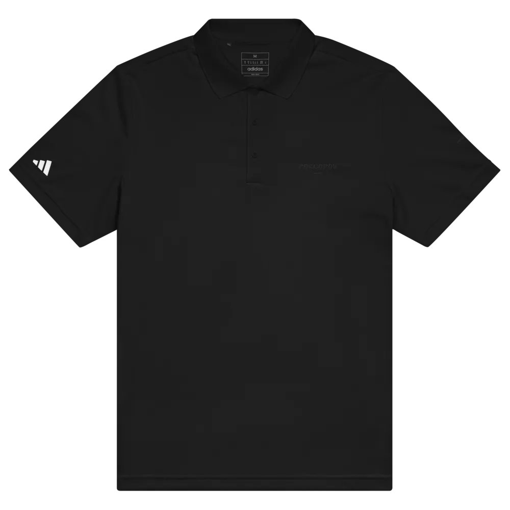 RoccoRox Adidas Polo Tee All Black product image (3)
