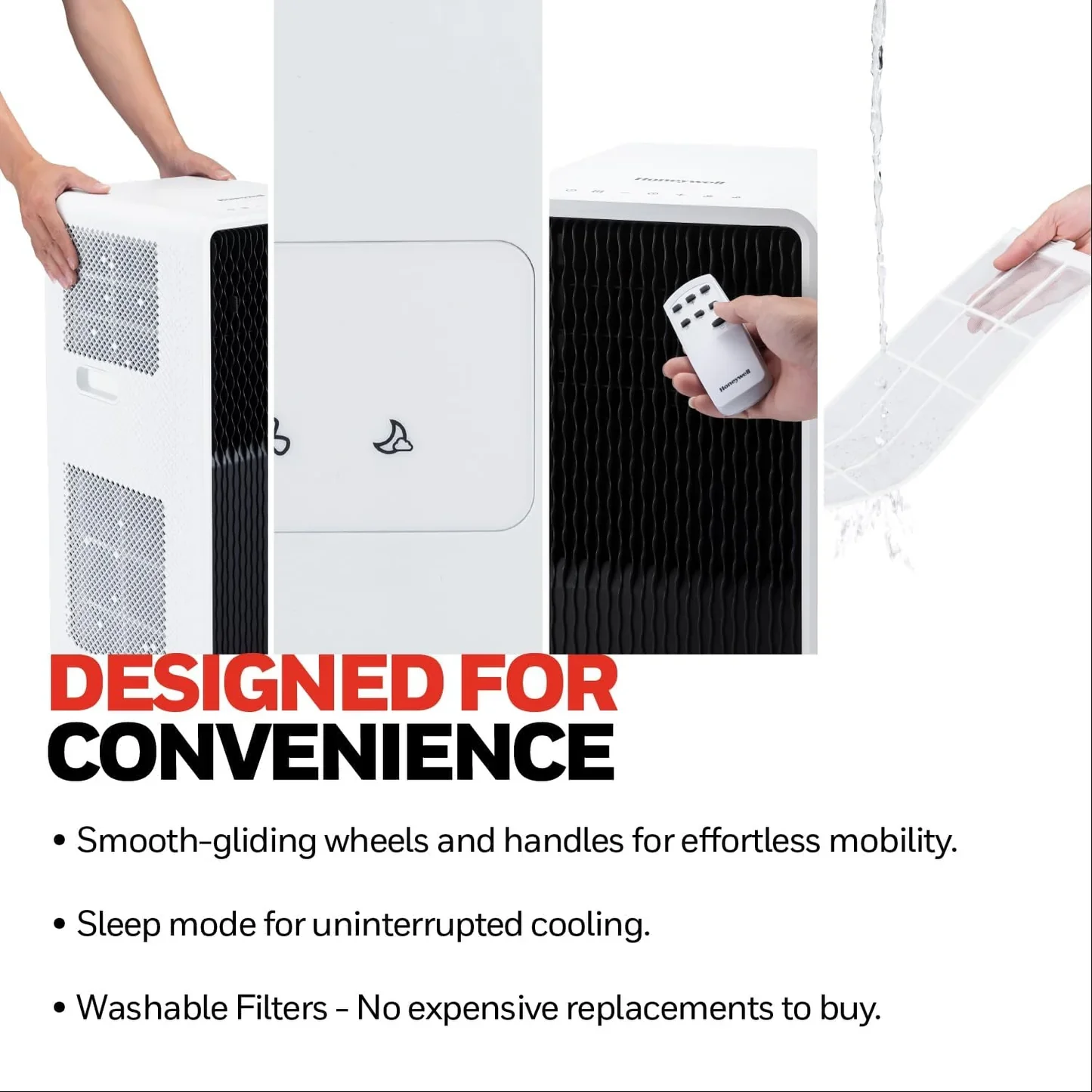 9000 BTU Portable Air Conditioner with Dehumidifier, Fan Mode & Remote Control product image (8)