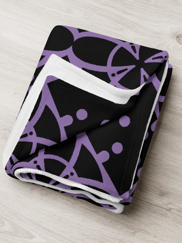 Purple Ethereal Echoes Throw Blanket product image (6)