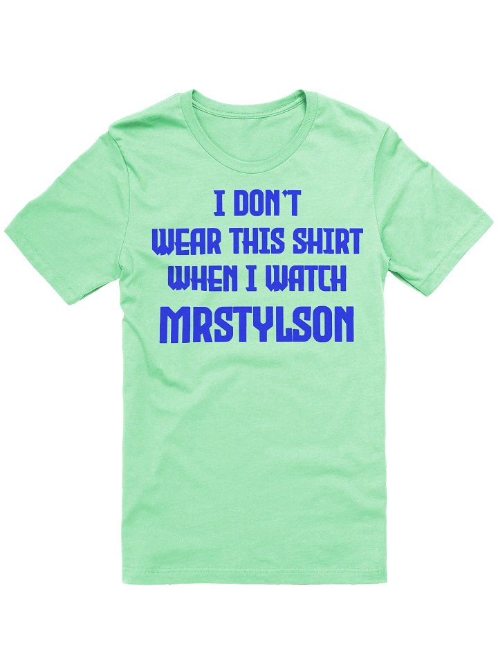 I Don't Wear This Unisex T-Shirt (Blue Text) product image (73)