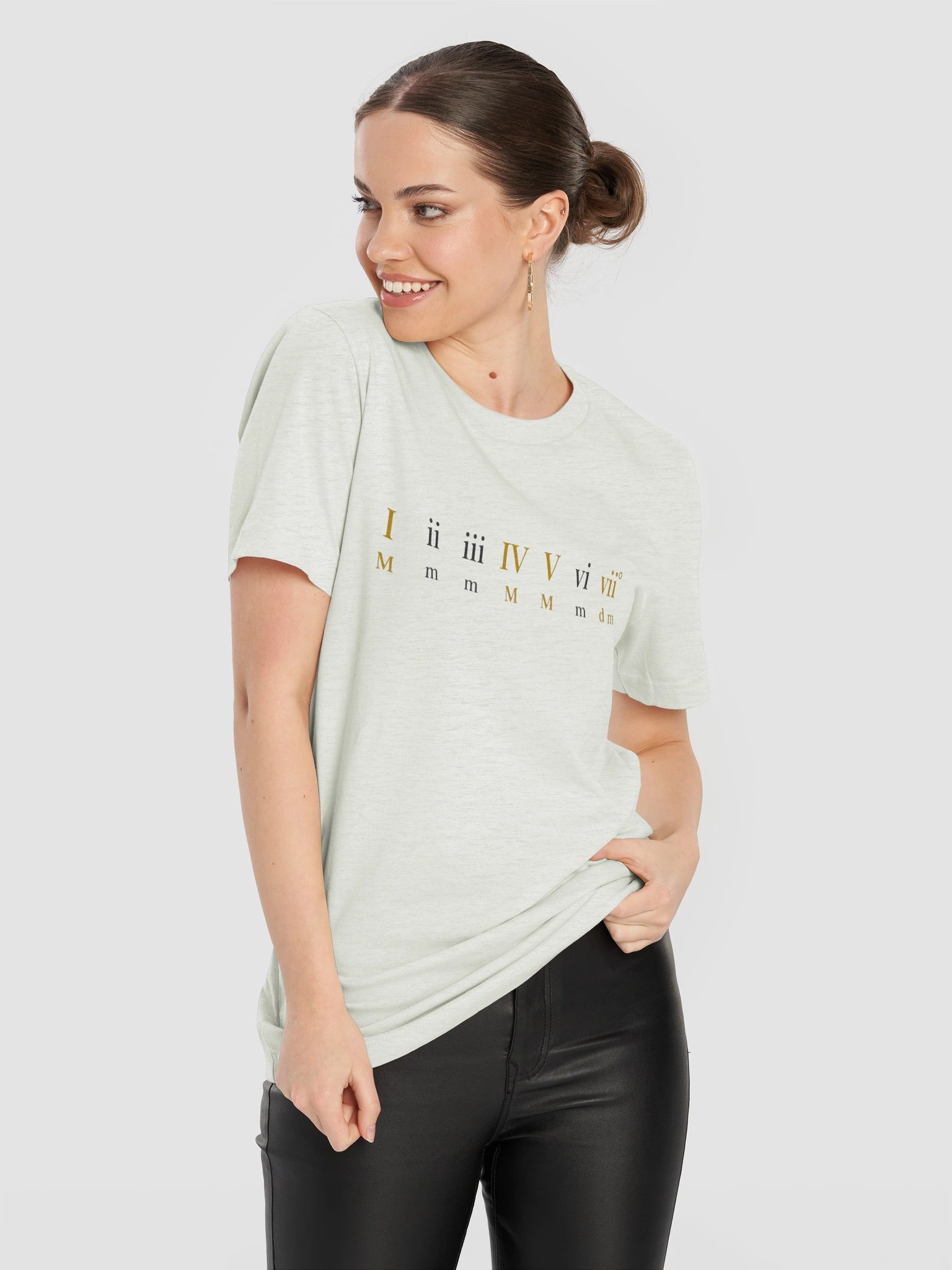 Roman Numeral Major Scale Minimalist Graphic Tee product image (21)