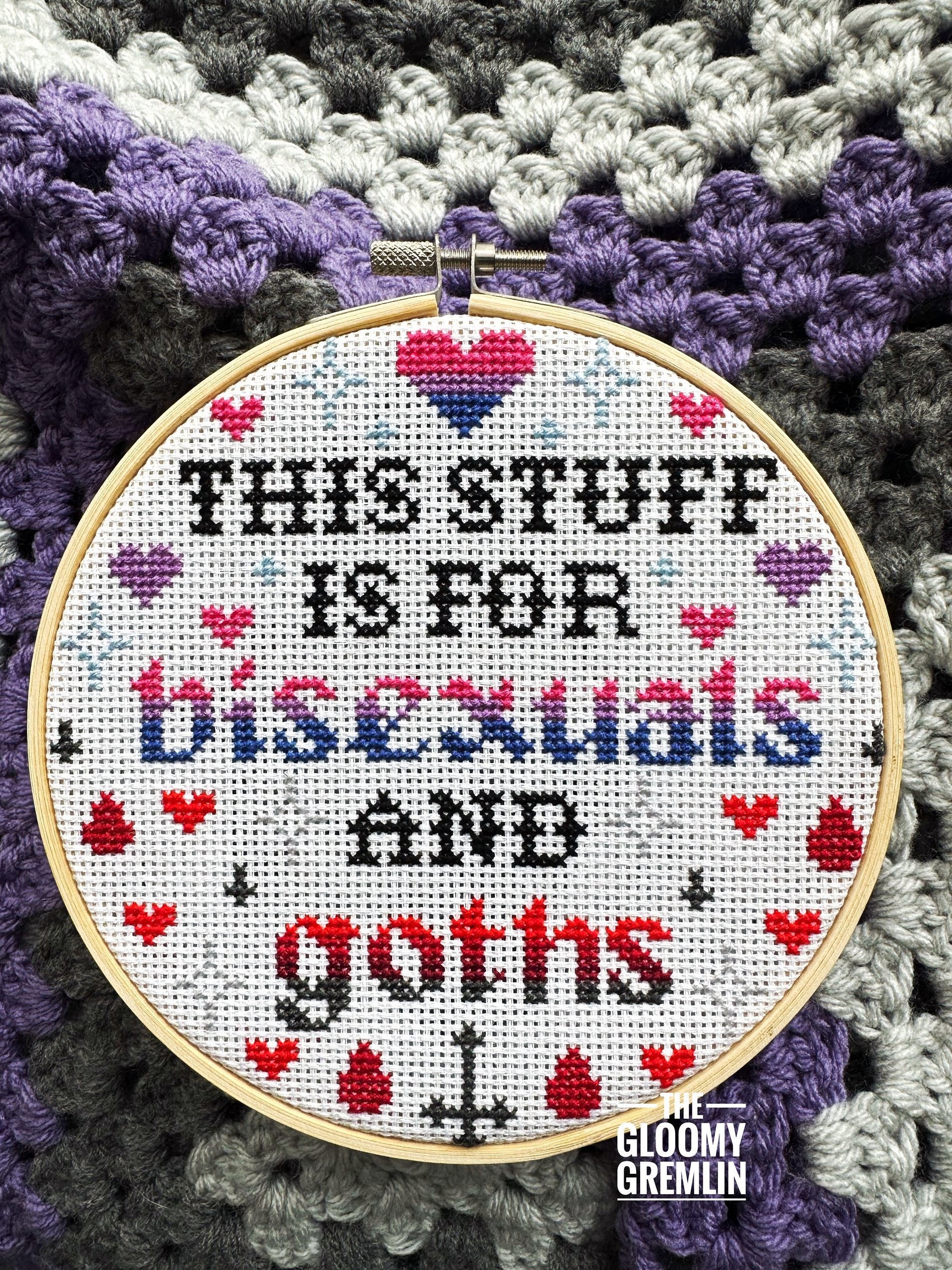 Bi & Goth - Cross Stitch Pattern product image (1)