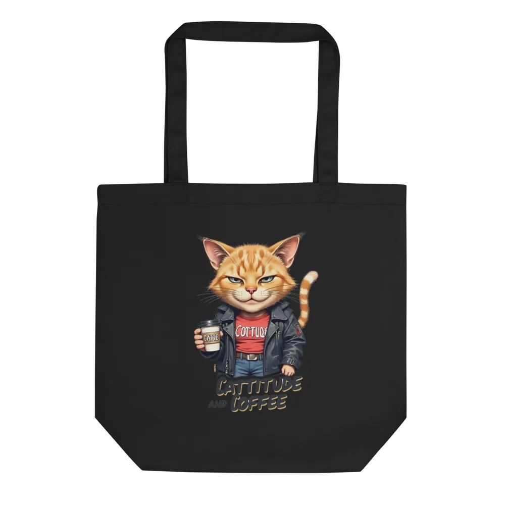 Cattitude & Coffee Eco Tote product image (1)
