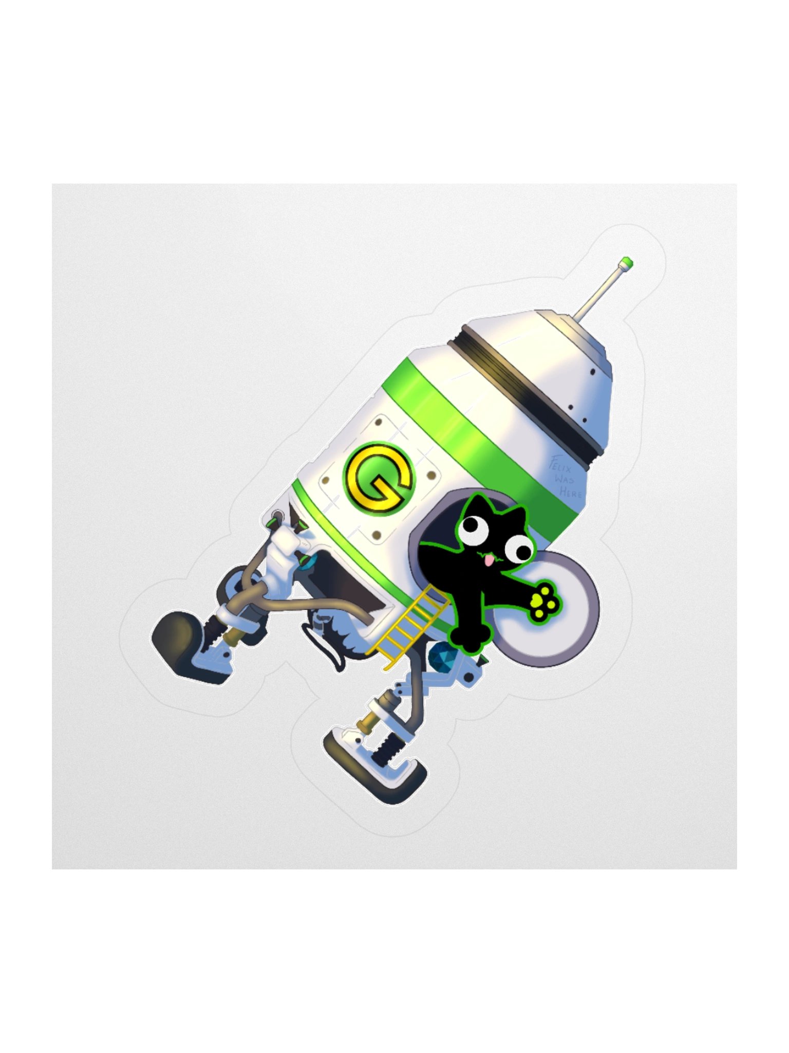 Sticker - DerpCat II Rocket product image (2)