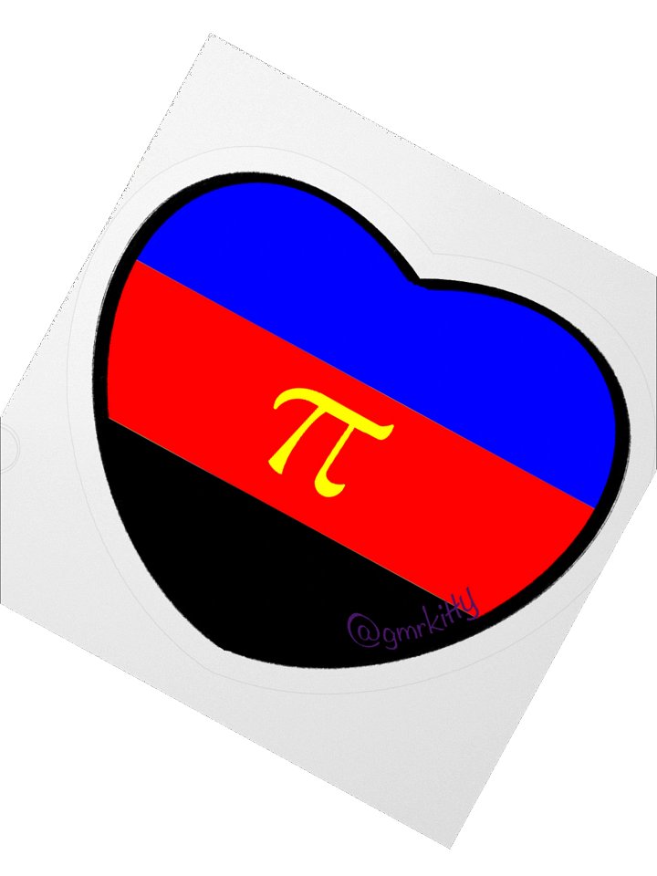PolyA Pride Heart Sticker product image (5)