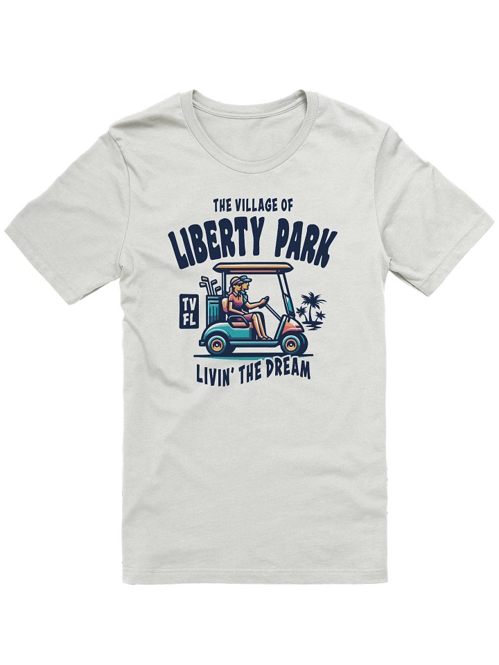 The Village of Liberty Park TV FL Golf Cart Design T-Shirt product image (5)