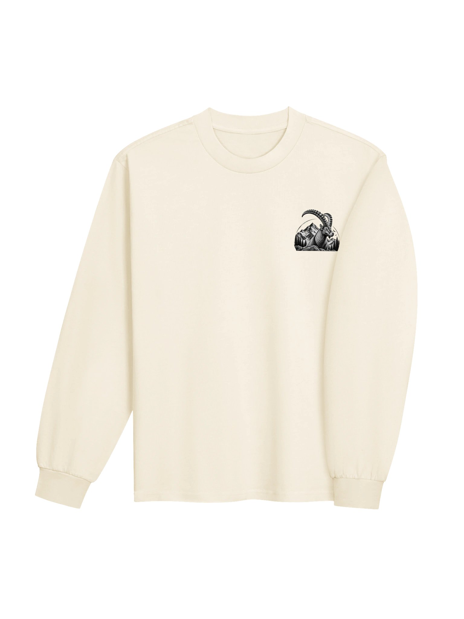 Wildborn Alpéra Unisex Tshirt Long Sleeve- White product image (4)