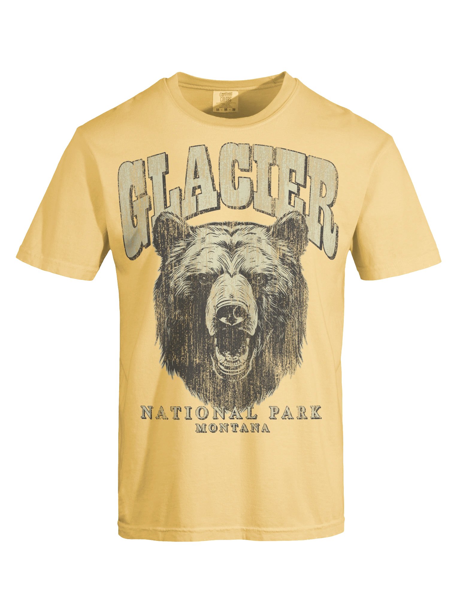 Glacier National Park Shirt – Vintage Bear Graphic Tee Montana Wilderness product image (8)