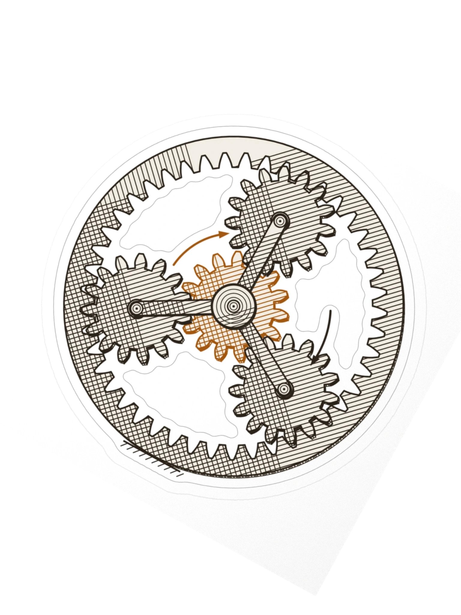 Planetary gear sticker · MOTION 01 product image (2)