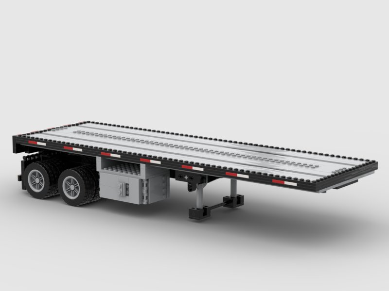 Flatbed Trailer MOC product image (6)