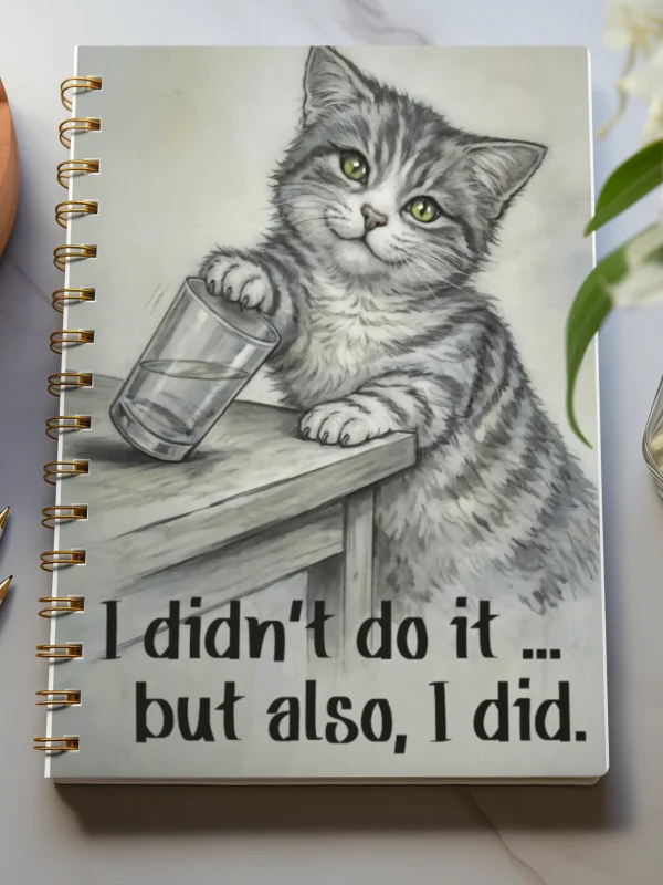 I Didn’t Do It Funny Cat Notebook product image (3)