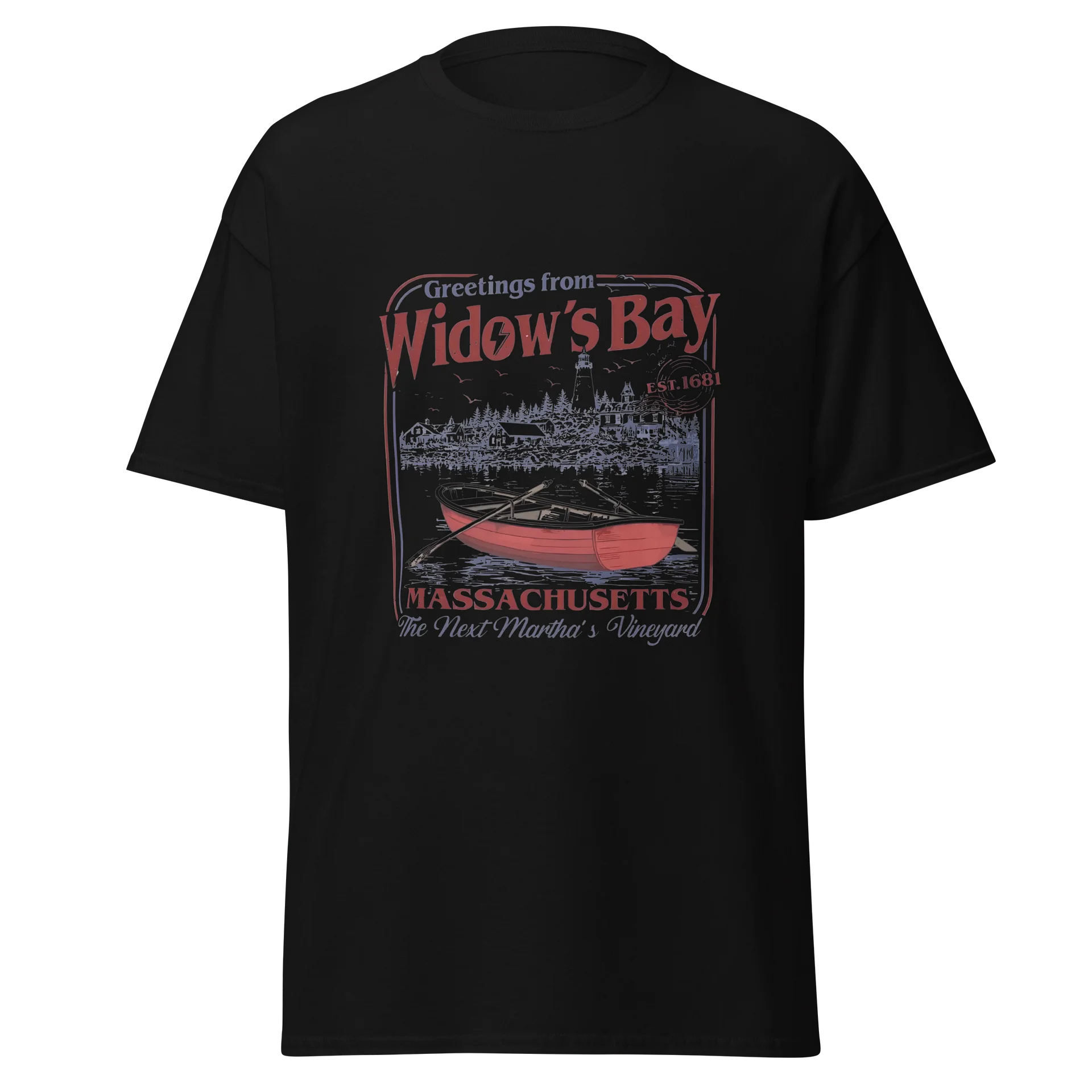 Greetings From Widow’s Bay Shirt – Vintage Coastal Graphic Tee product image (2)