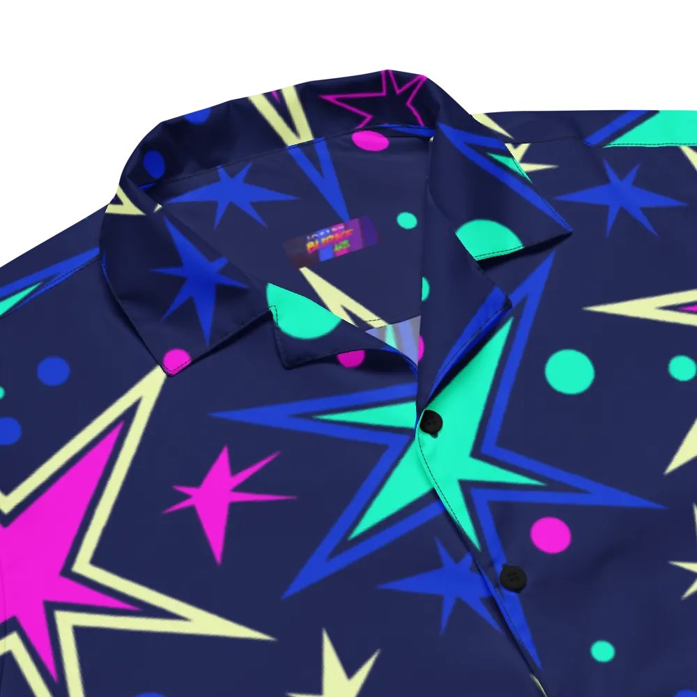 Stranger Stars Short Sleeve Hawaiian Button up product image (3)