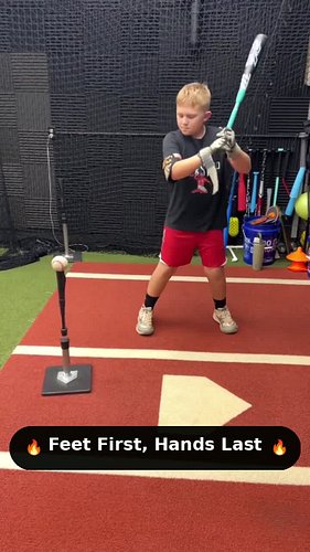 Feet first. Hands last. ⚾🥎
Power doesn't start in the hands — it starts in the ground. This drill trains the body to sequence...