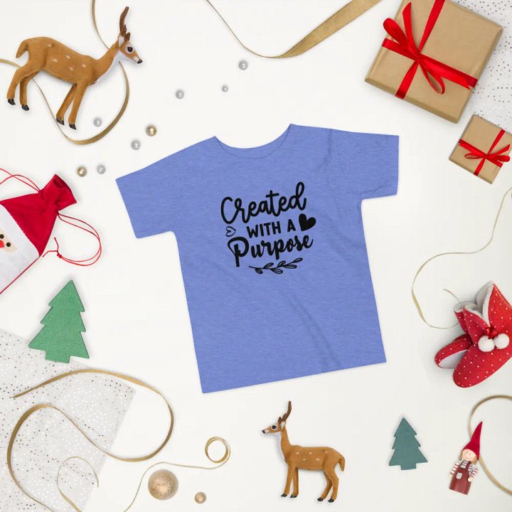 Purposeful Hearts - Toddler's Typography Tee product image (2)