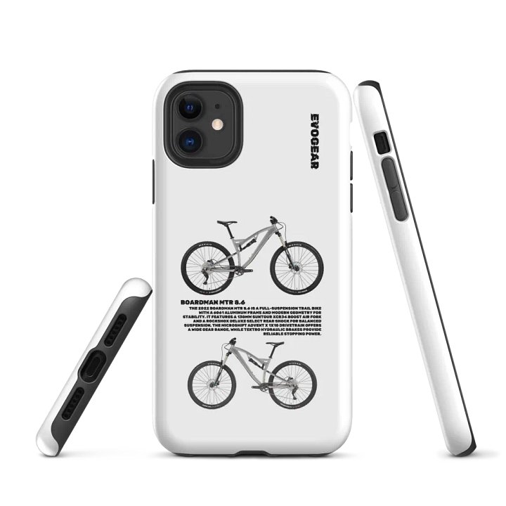 White Boardman MTR 8.6 iPhone Case product image (1)