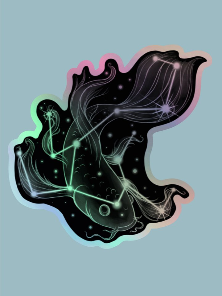 Galaxy Koi - Holographic Sticker product image (1)
