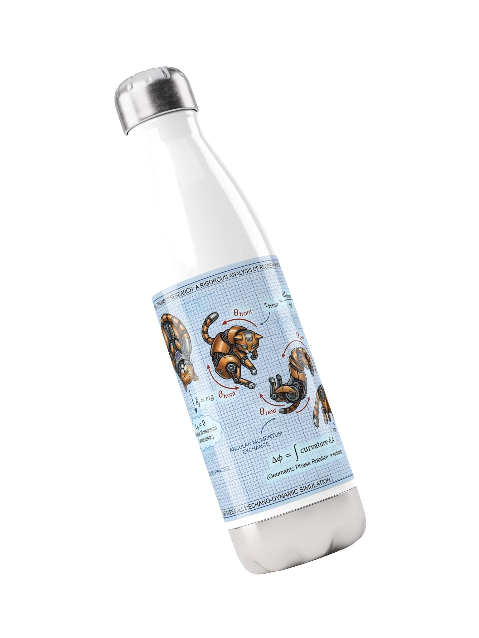 Cyborg Cat Aerial Dynamics Water Bottle product image (3)