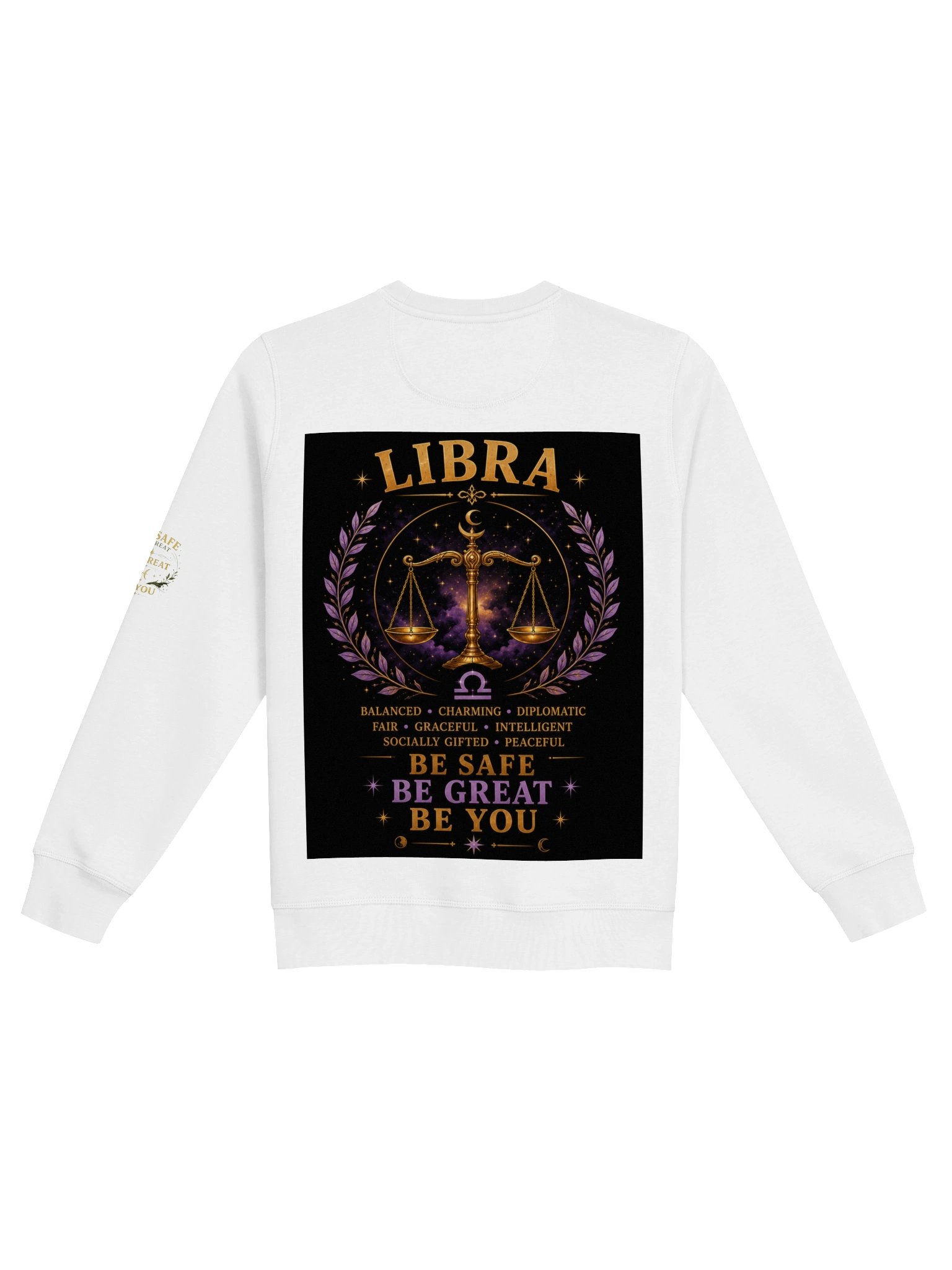 Libra For the peacemakers. Balanced. Charming. Intelligent. Libra brings harmony wherever they go. ⚖️ Be Safe. Be Great. Be You. product image (6)