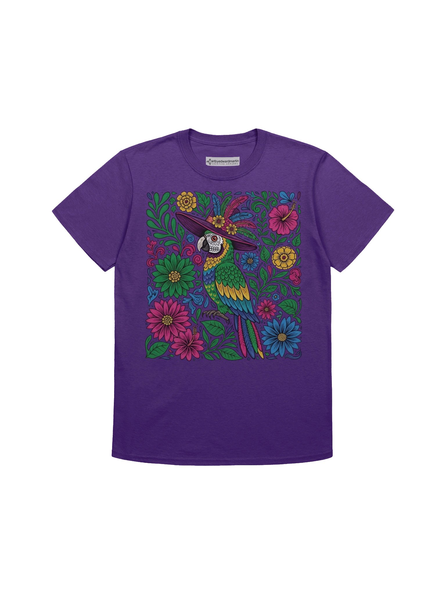 Dia de Muertos Parrot Design T-Shirt product image (16)