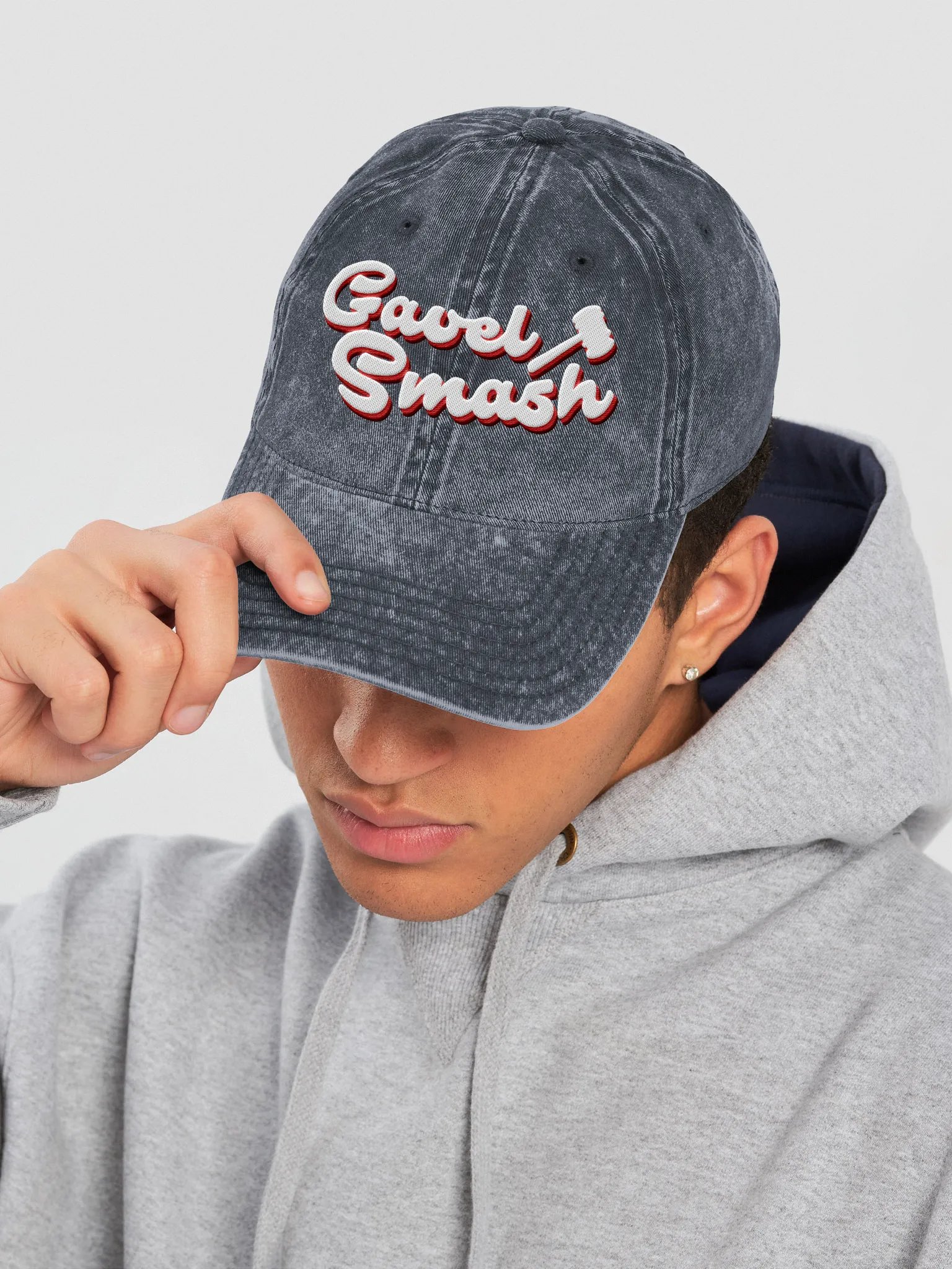 Gavel Smash Embroidered Hat product image (26)