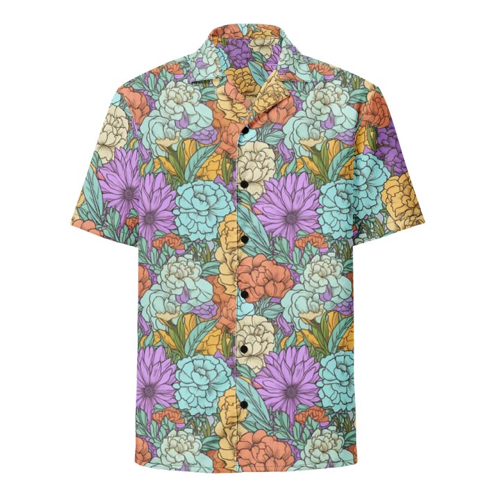 Vintage Boho Floral Pattern-Seamless Pastel Design Hawaiian Shirt product image (1)