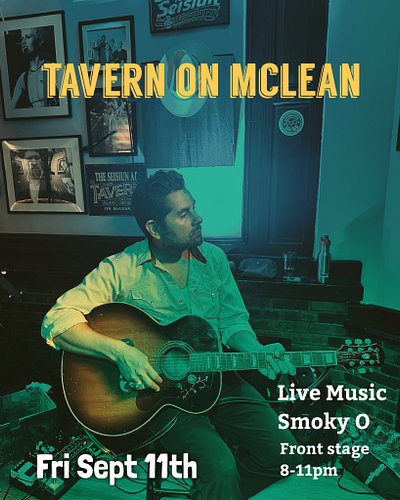 They say it's good to plan ahead: Smoky O returns to Tavern on McLean, Yonkers. Friday Sept 11th. 8pm start. Join us for food...