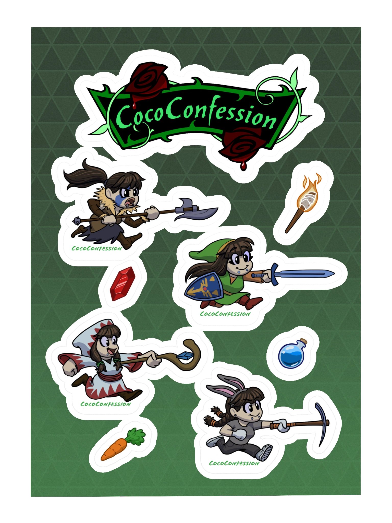 Costumed Coco Stickers product image (3)