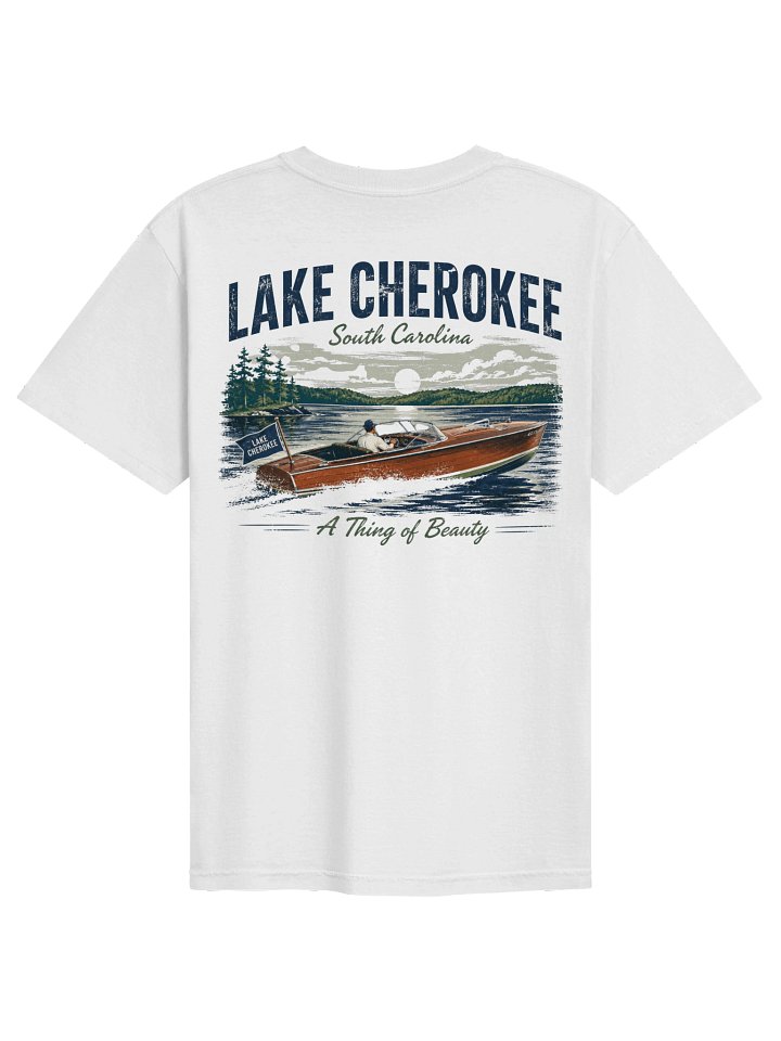Lake Cherokee Vintage Boat Tee product image (1)