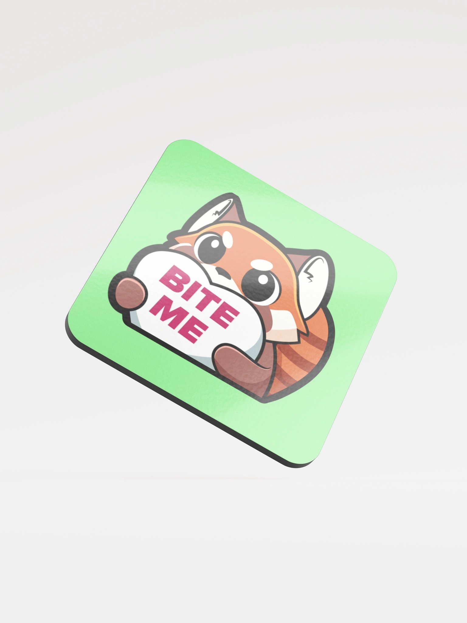 Love Hearts - Bite Me - Glossed Cork Coaster product image (1)