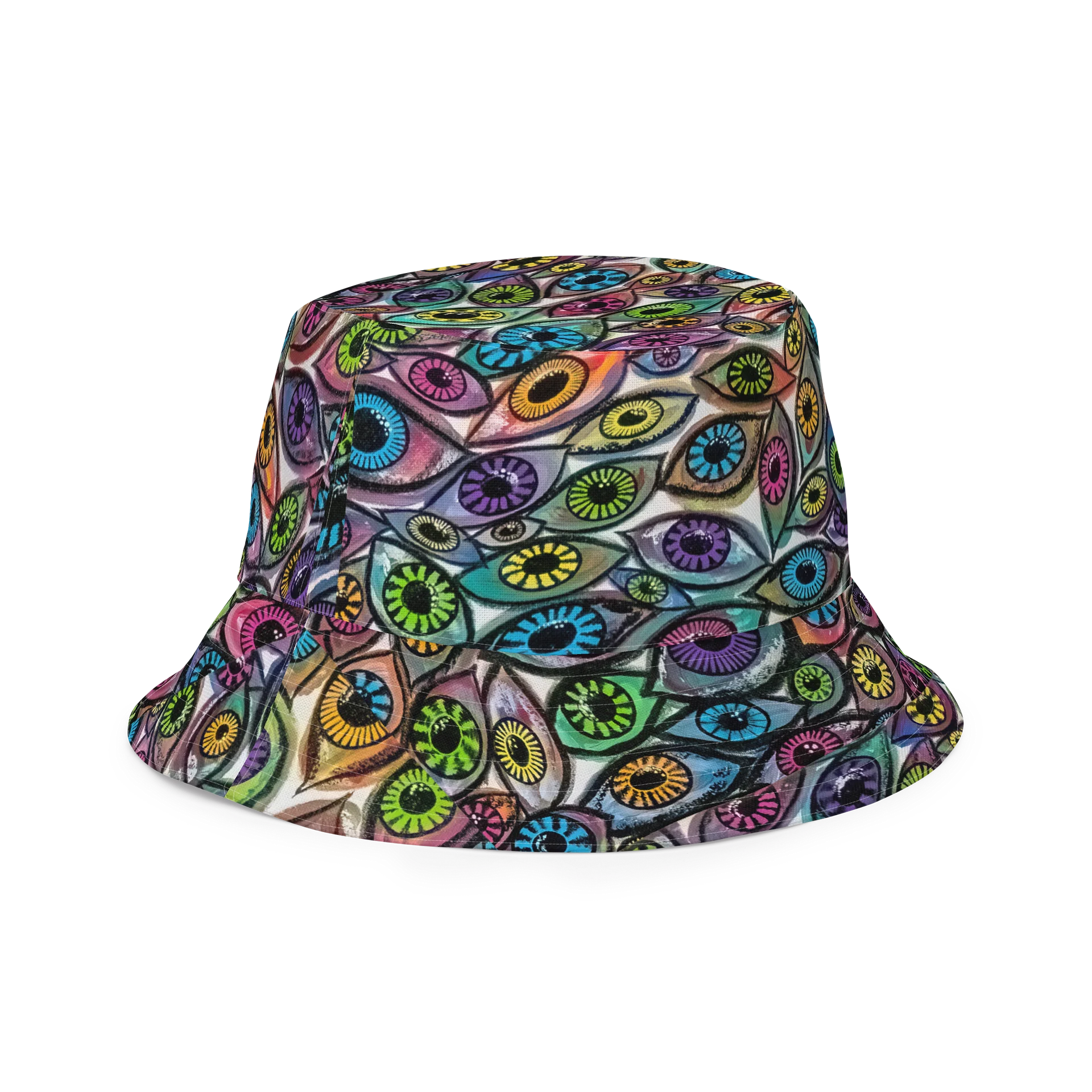Reversible Psychedelic Eyes Bucket Hat | Eye See You Too product image (3)