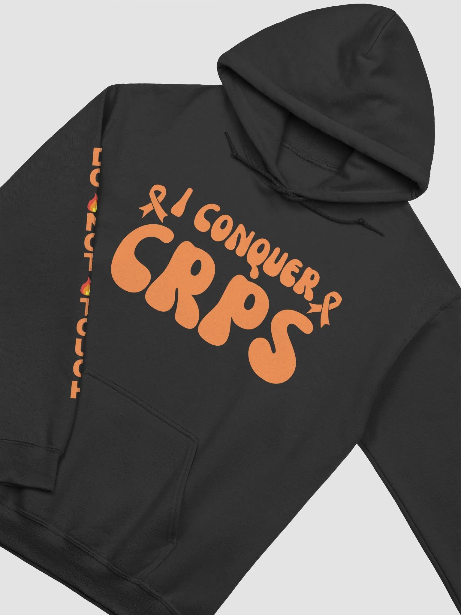 Bold 'I Conquer CRPS' Do Not Touch RIGHT Arm Hoodie product image (14)