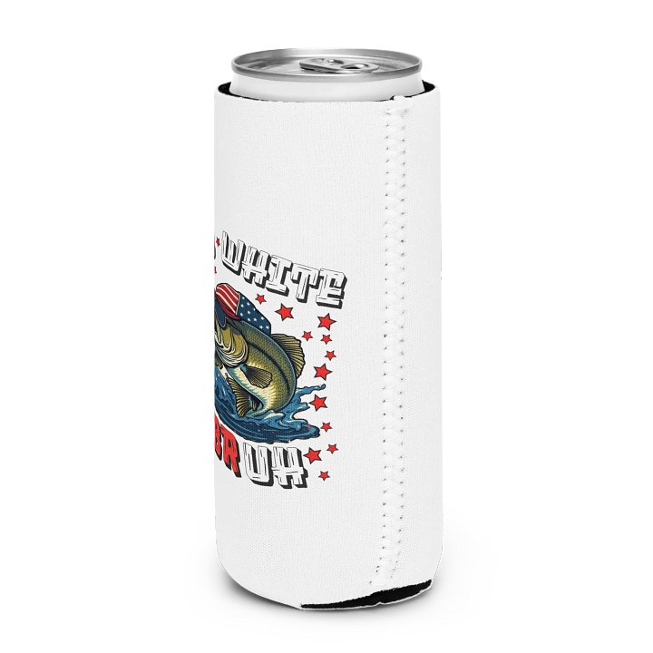Red White And Bruh Cool Patriotic Can Cooler product image (2)